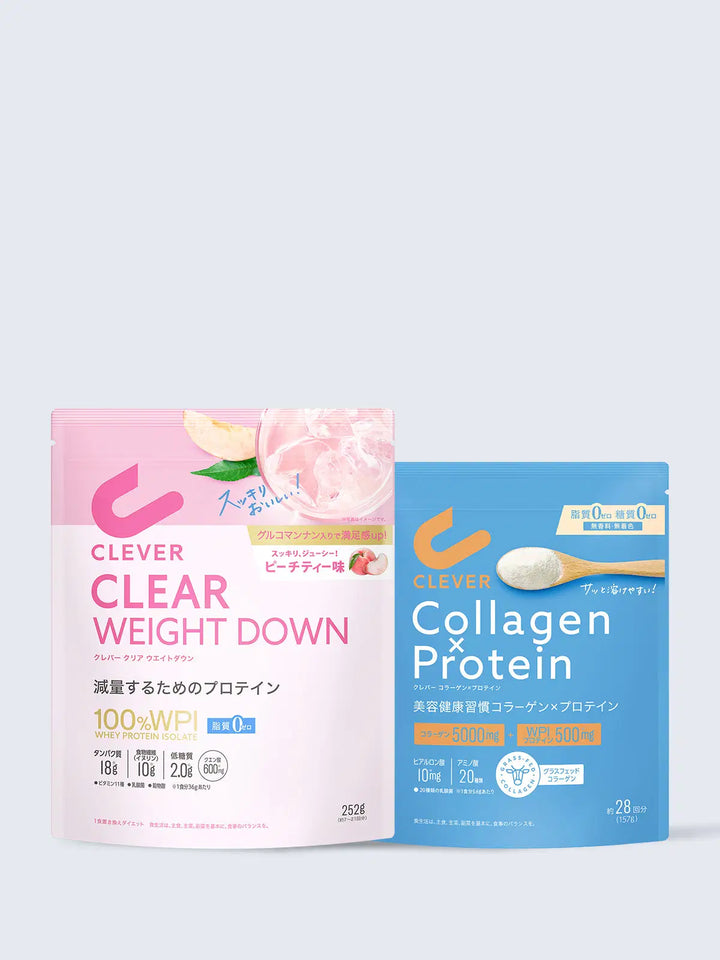 クリアプロテイン ウエイトダウン&コラーゲン×プロテインセット