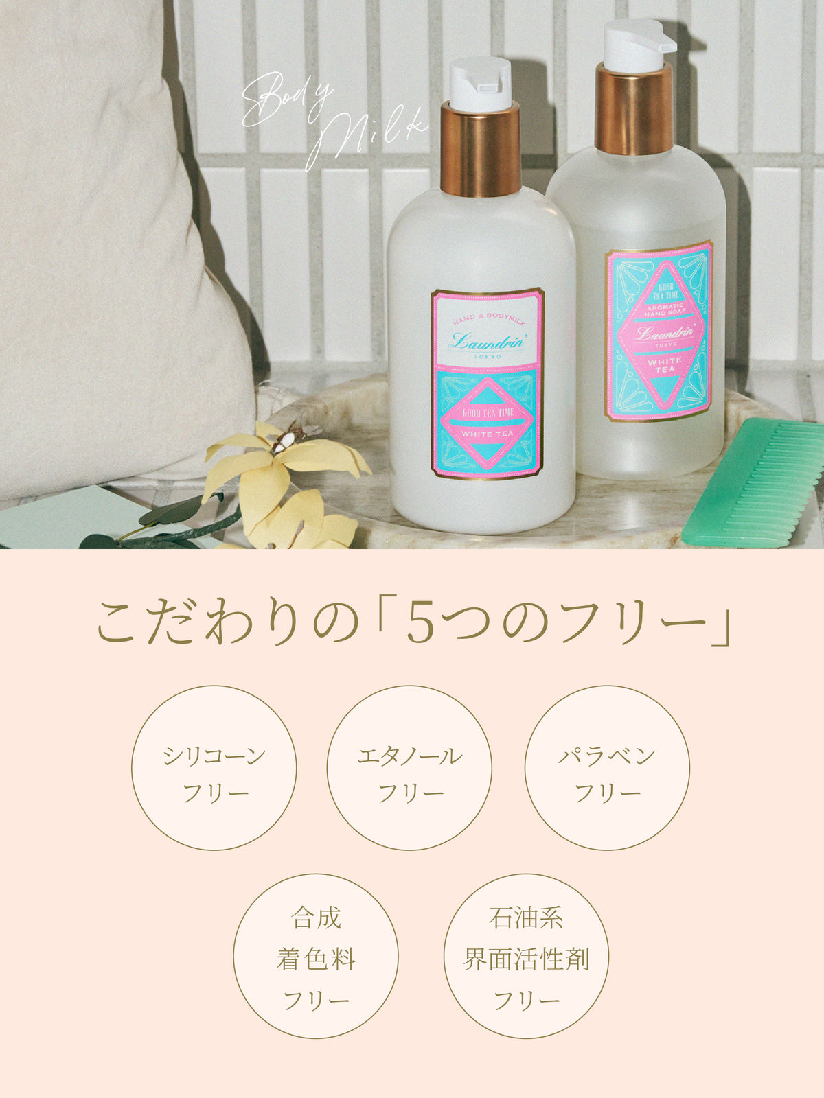 TEA アロマティック ボディミルク ウーロンティーの香り 320ML ランドリン