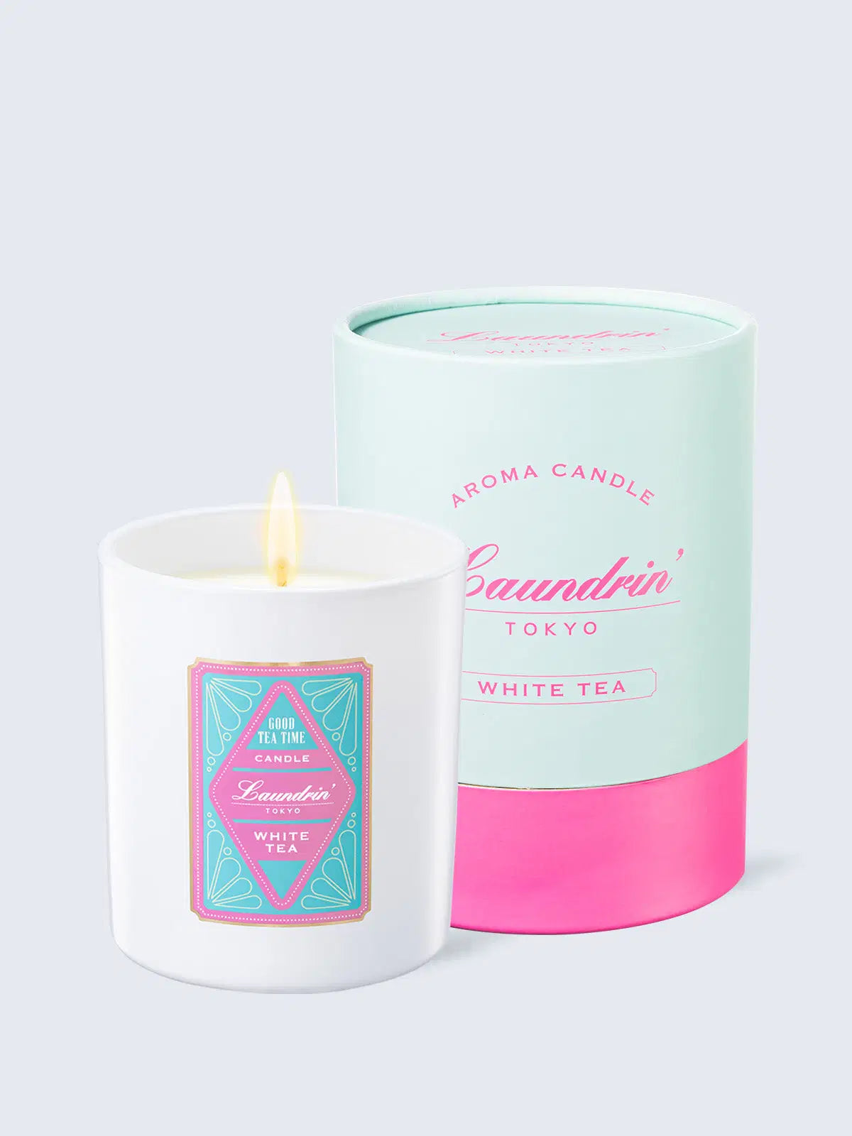 TEAアロマキャンドル ホワイトティーの香り ランドリン 180g TEAアロマキャンドル ホワイトティーの香り ランドリン 180g