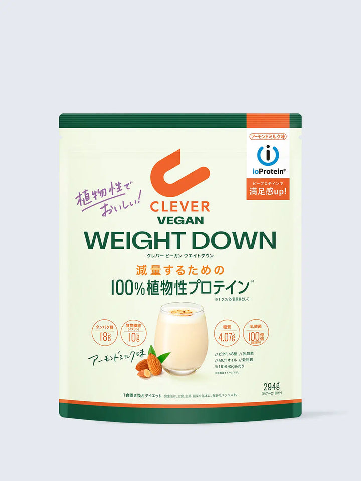 アーモンドミルク味 294G ビーガン プロテイン ウエイトダウン クレバー