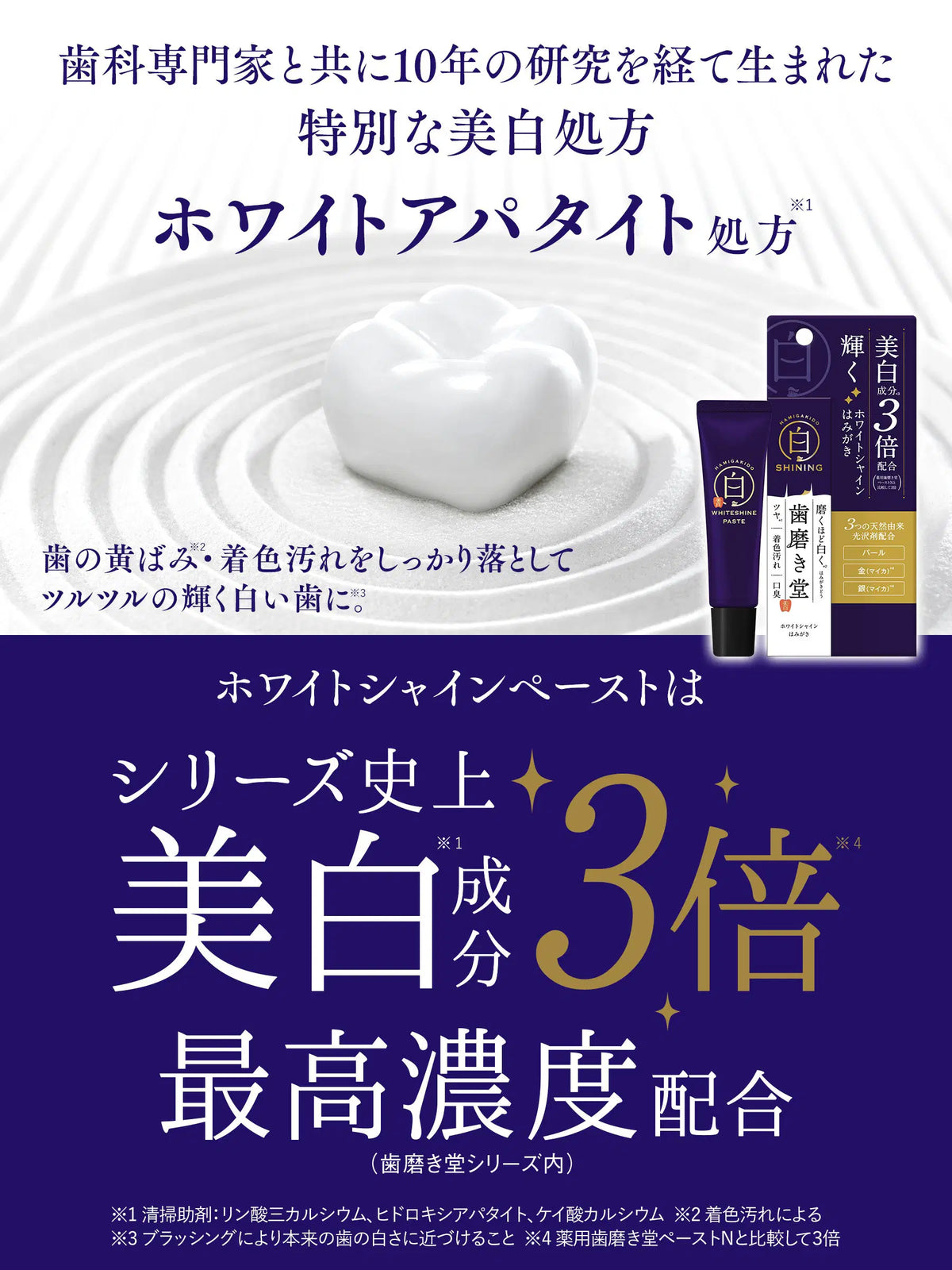 ホワイトシャインペースト 歯磨き堂 30G