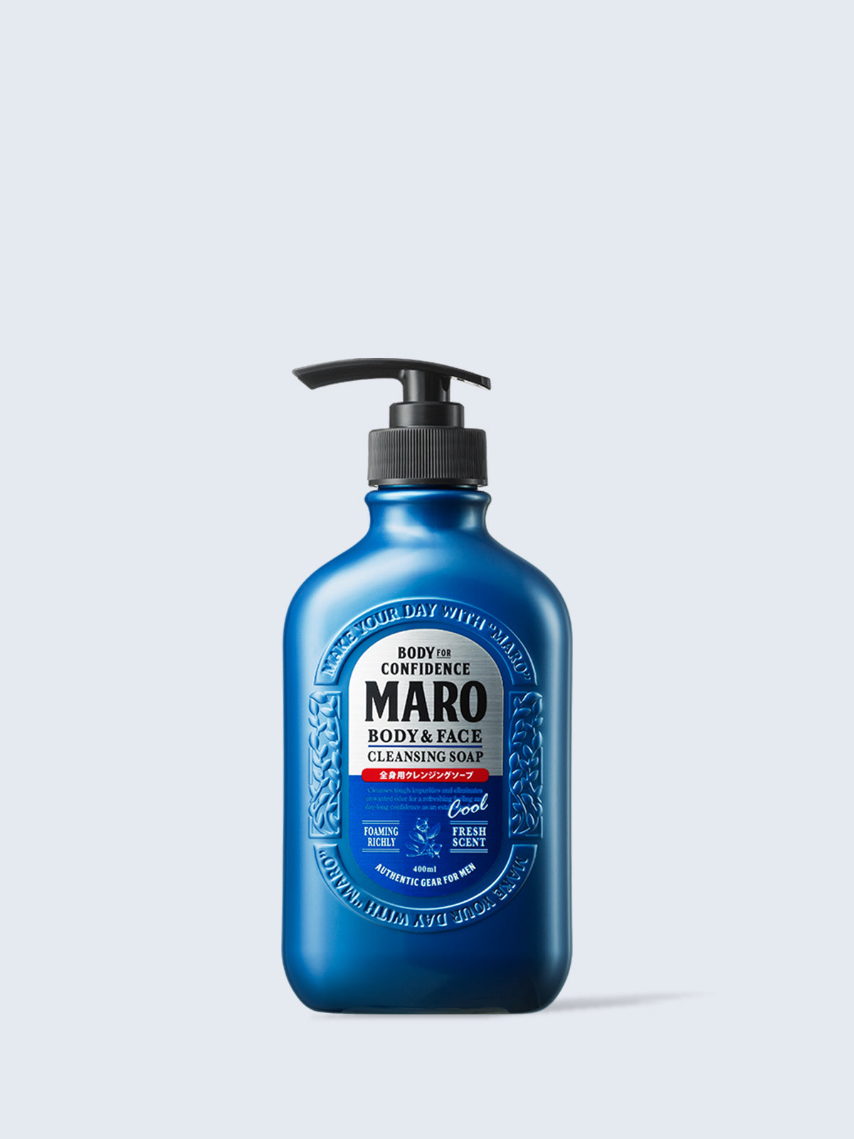 クール】ボディソープ [全身用 顔も洗える] MARO マーロ 400mL