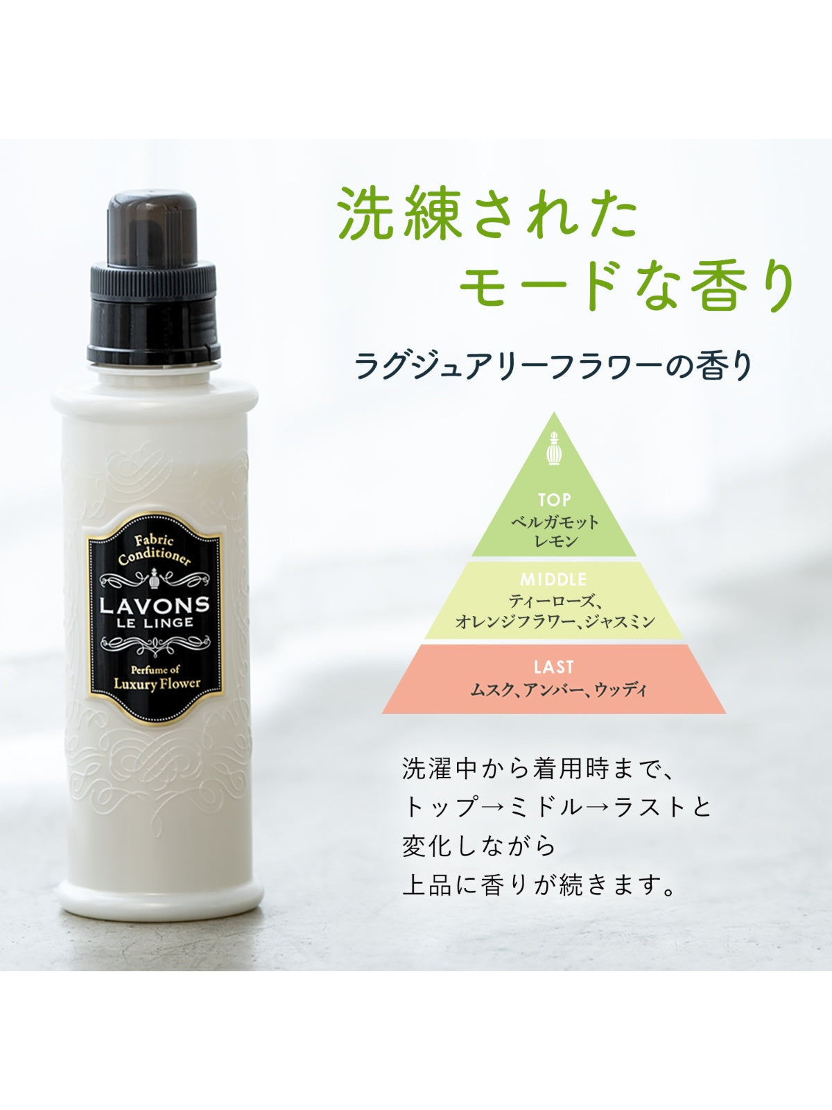柔軟剤 2倍 詰替 ラグジュアリーフラワー ラボン 960mL