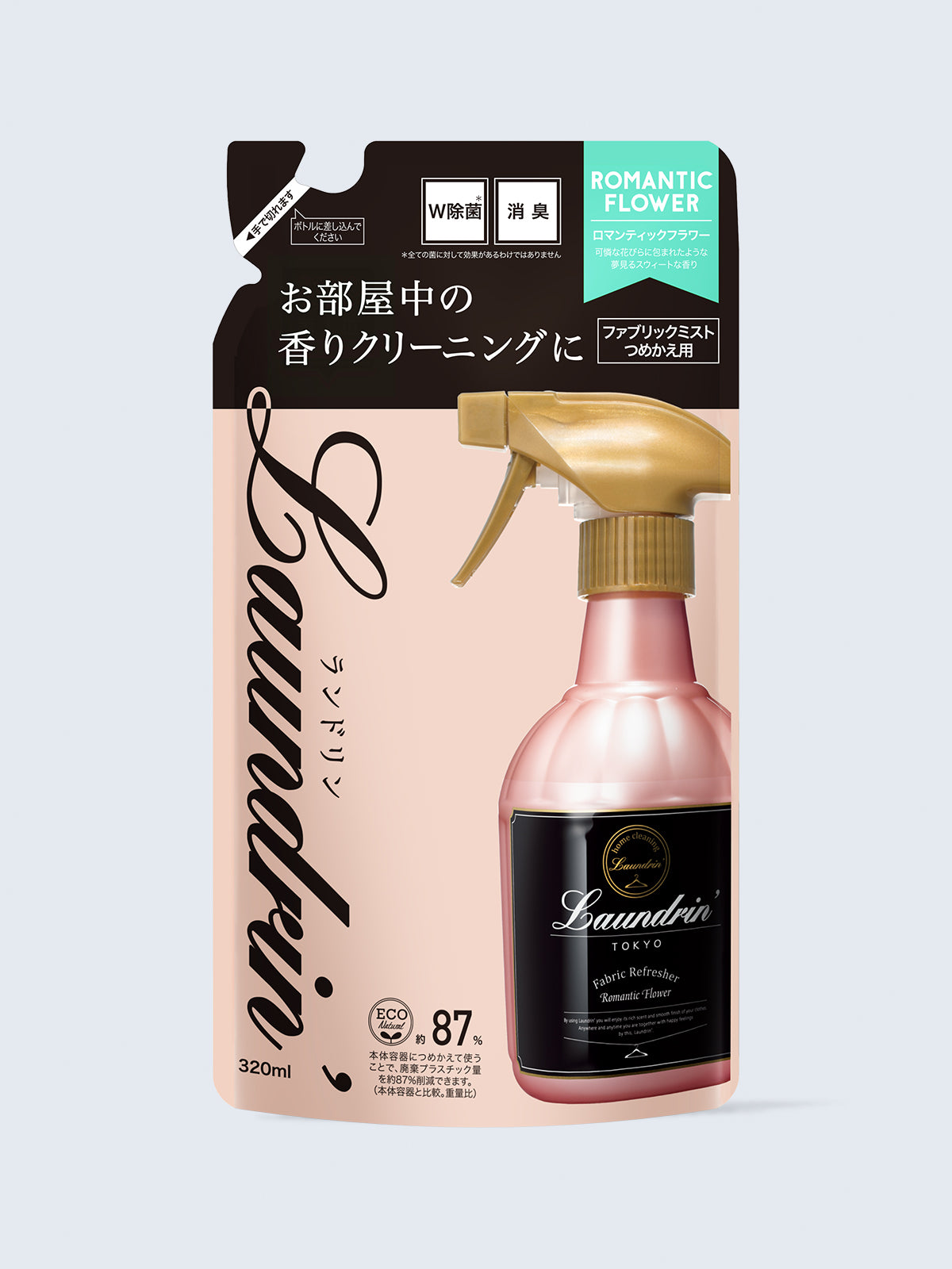 ファブリックミスト 詰替 ロマンティックフラワー ランドリン 320mL