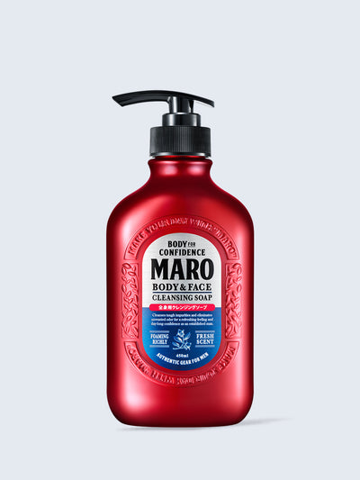 ボディソープ [全身用 顔も洗える] ハーブシトラスの香り MARO マーロ 450mL