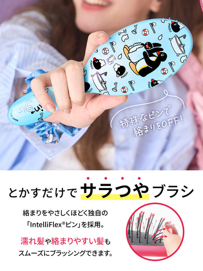 【ピングーコラボ】 オリジナルディタングラー＆シュシュセット ウェットブラシ