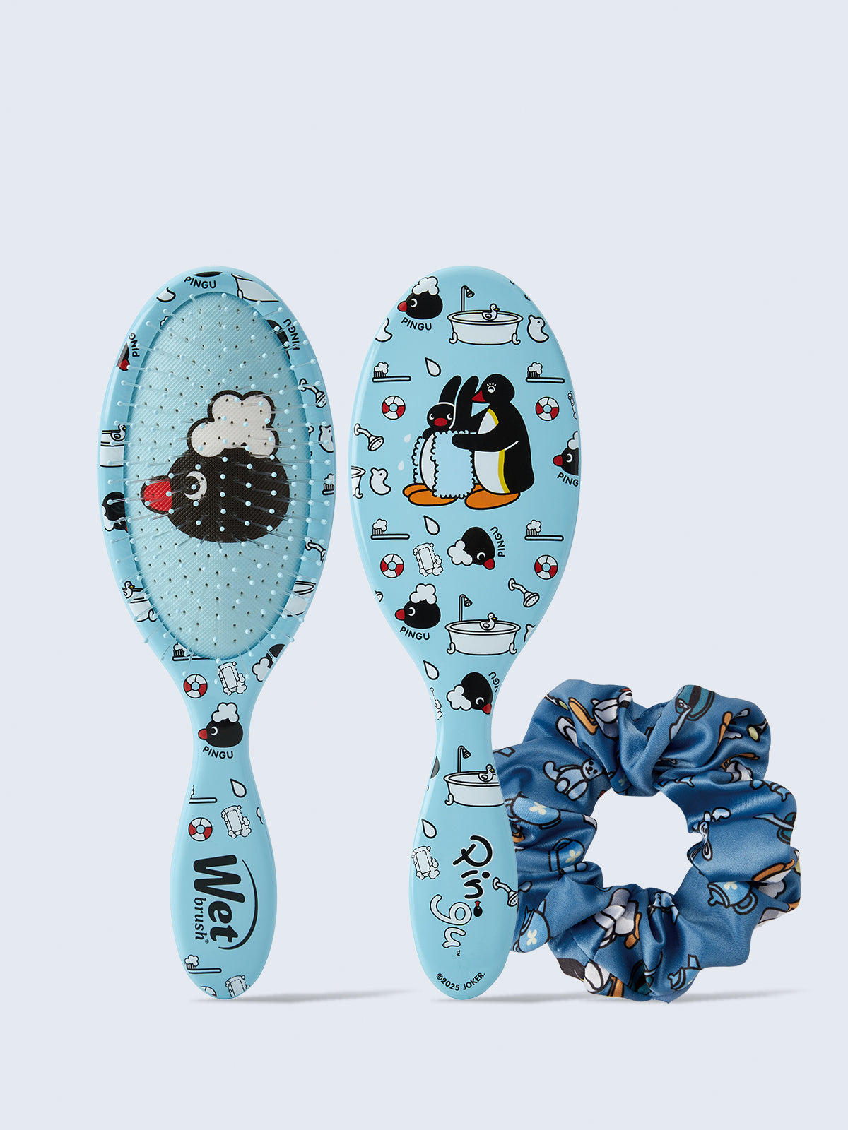 【ピングーコラボ】 オリジナルディタングラー＆シュシュセット ウェットブラシ