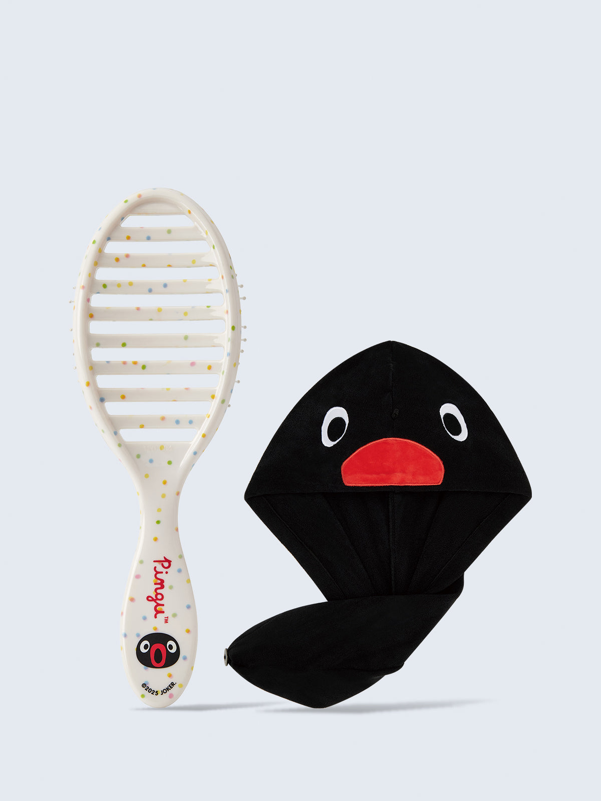 ピングー スピードドライ＆ヘアドライ マイクロファイバータオル セット ウェットブラシ