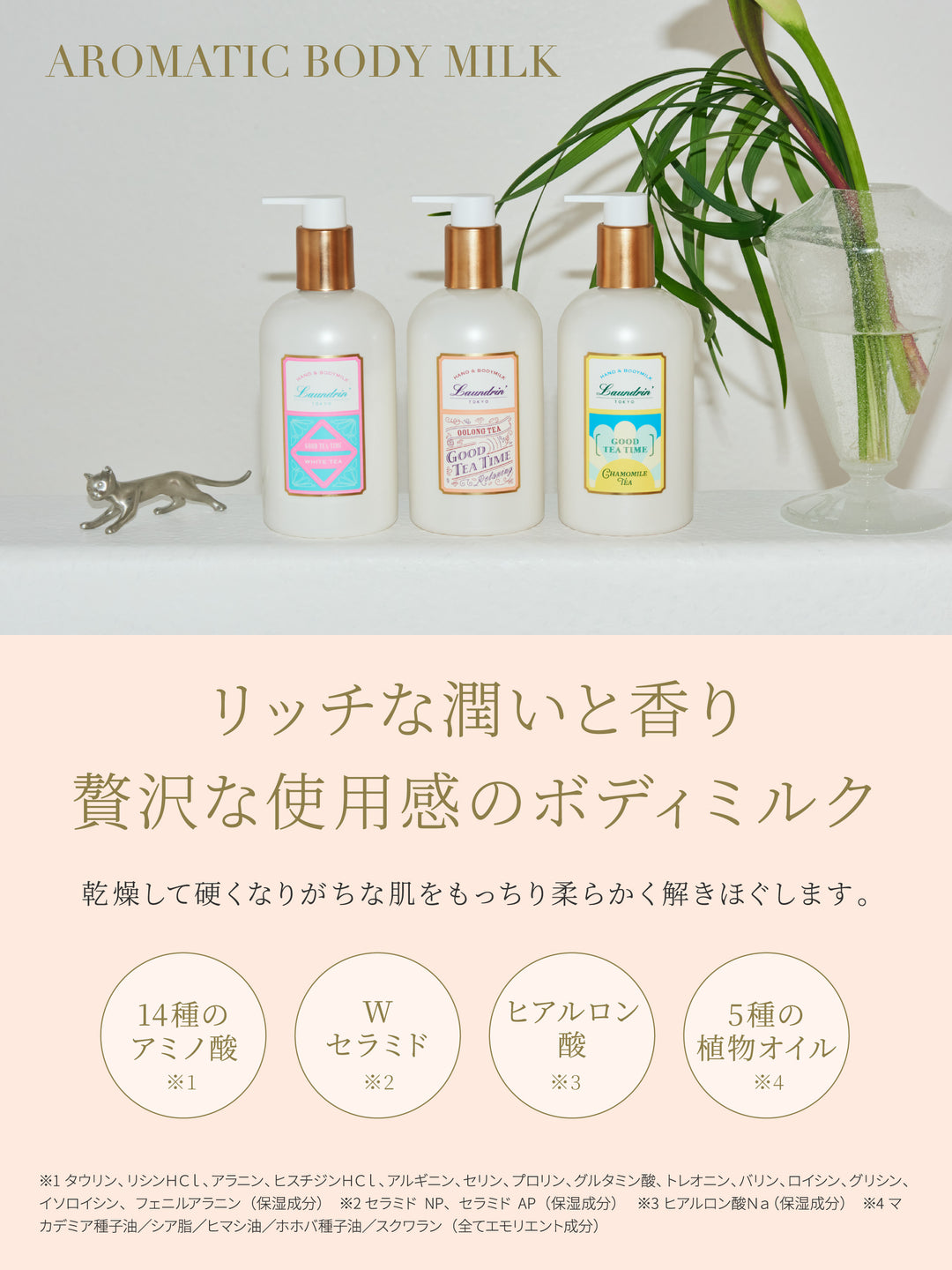 TEA アロマティック ボディミルク ホワイトティーの香り 320ML