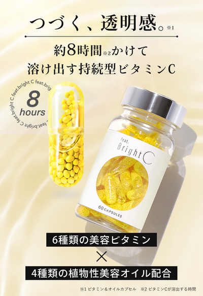 【メール便・送料無料】フィート ブライトC 【栄養機能食品 (ビタミンC・ビタミンE)】詰替 リフィルタイプ 60粒  feat.