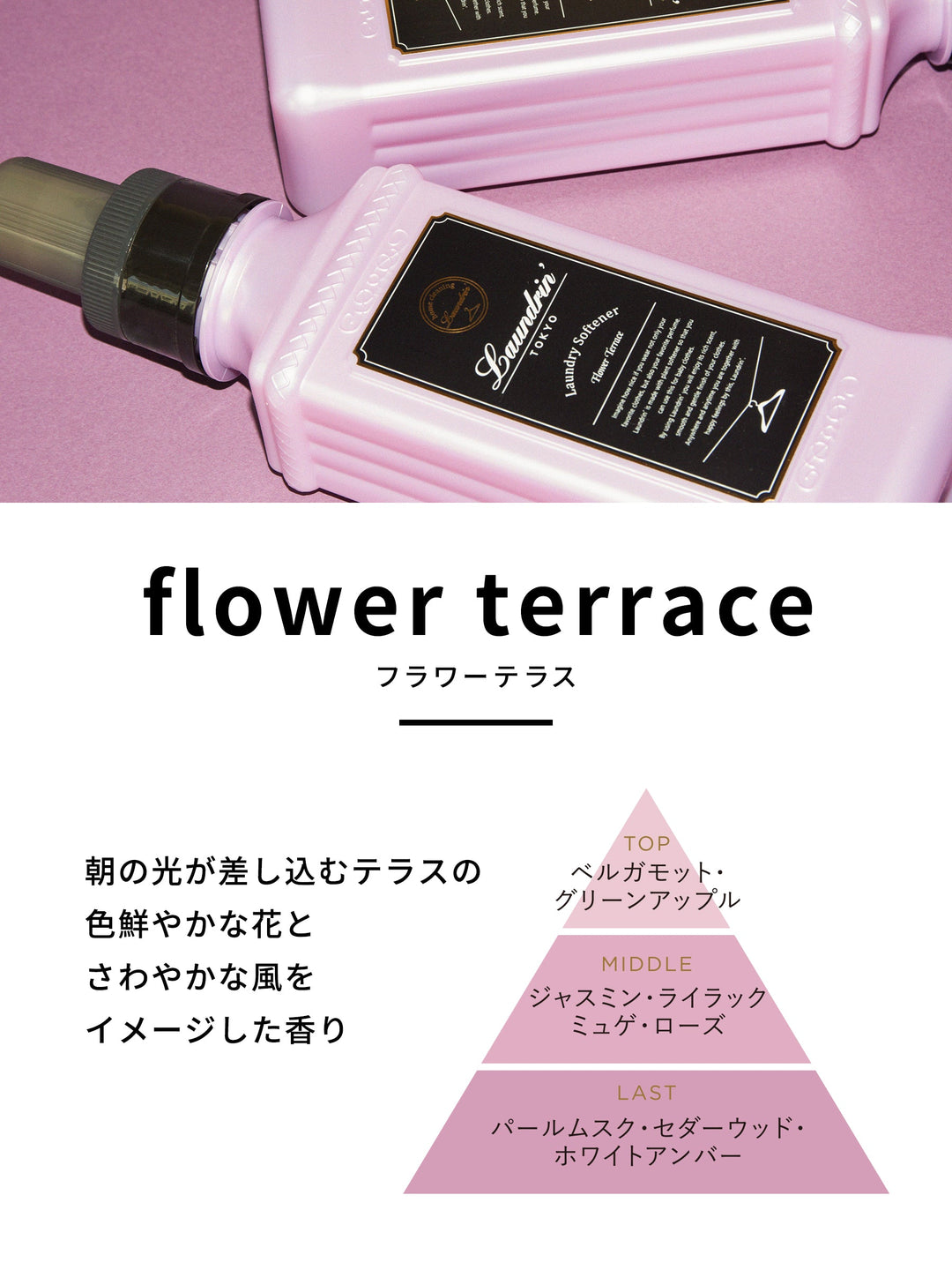 柔軟剤 詰替 フラワーテラス ランドリン 480mL - NatureLab Store