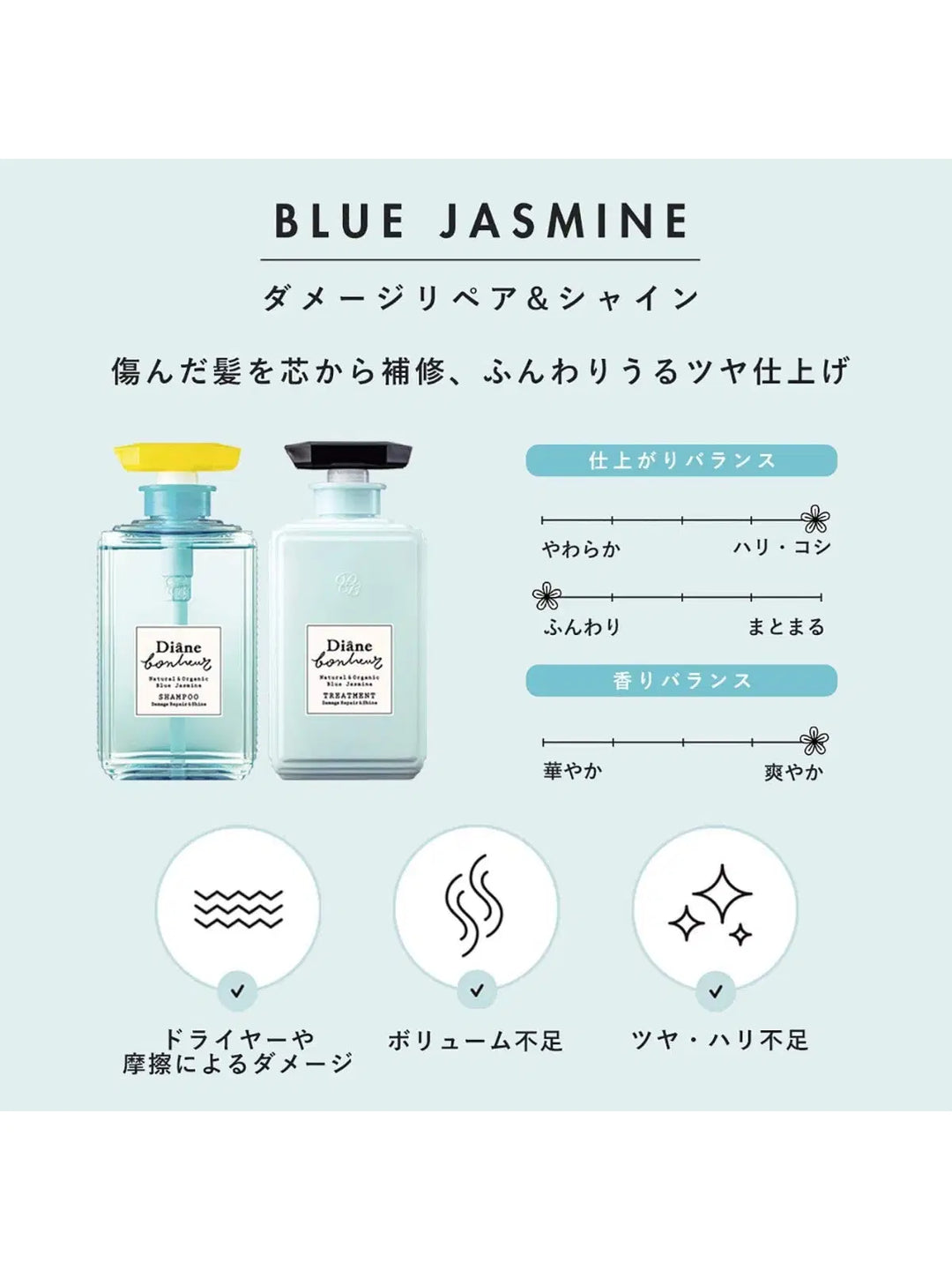 シャンプー [ダメージリペア＆シャイン] ブルージャスミンの香り