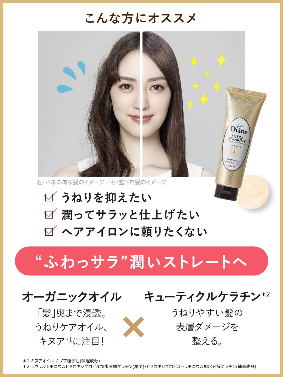 ヘアマスク 大容量サイズ フローラル&ベリーの香り ダイアン パーフェクトビューティー エクストラストレート 300G