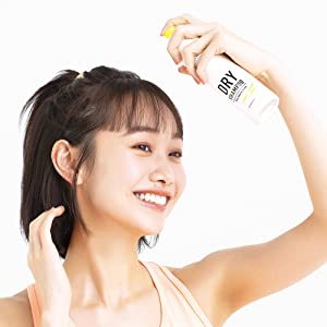 汗でベタついてもサラサラ髪をキープ