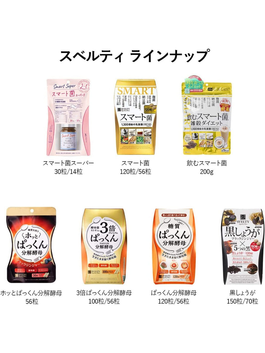 サプリメント ぱっくん分解酵母 スベルティ 120粒 - NatureLab Store
