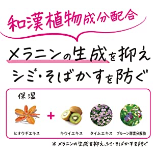 メラニンの生成を抑えシミ*・そばかすを防ぐ
