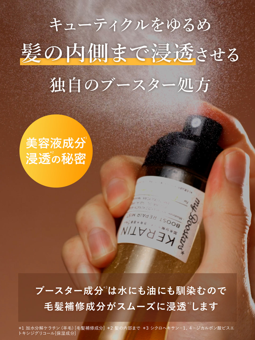 ケラチン ブースター ミスト [ダメージリペア] シトラスサボンの香り