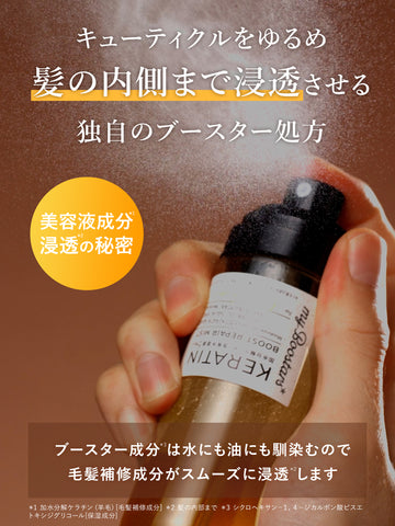 ケラチン ブースター ミスト [ダメージリペア] シトラスサボンの香り