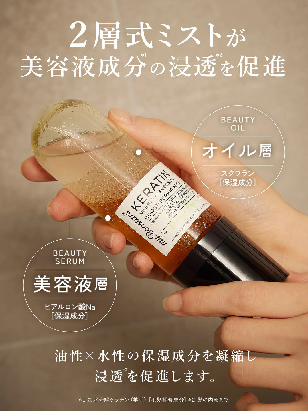 ケラチン ブースター ミスト [ダメージリペア] シトラスサボンの香り