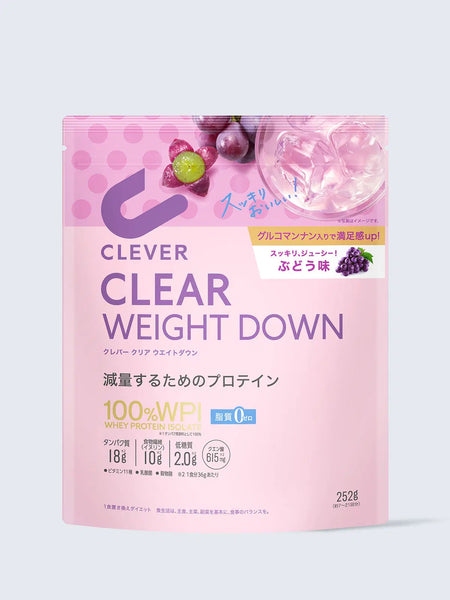 ぶどう味 252G クリア ウエイトダウンプロテイン クレバー - NatureLab