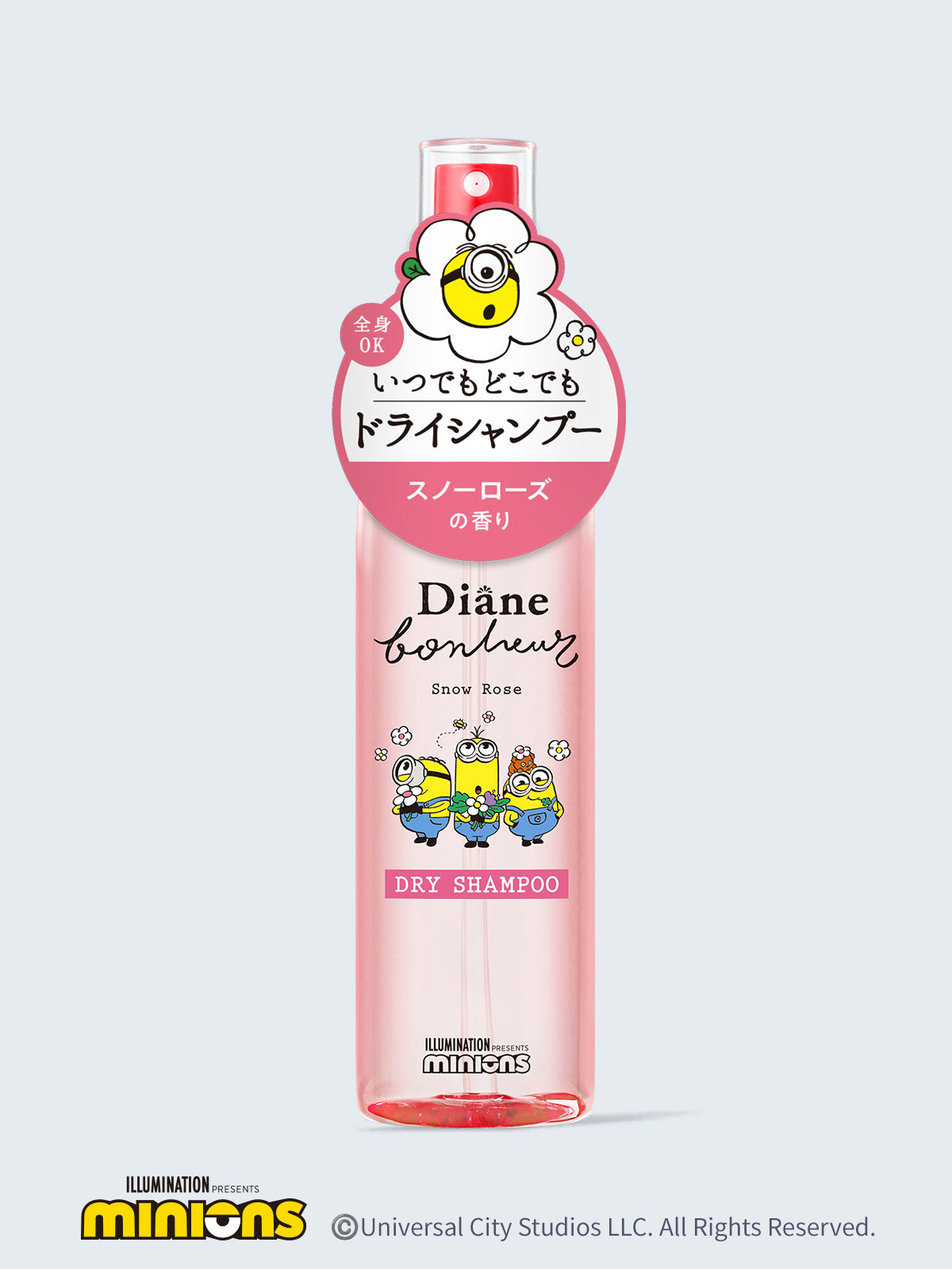 【ダイアン×ミニオンコラボデザイン】ドライシャンプー スノーローズの香り 120mL