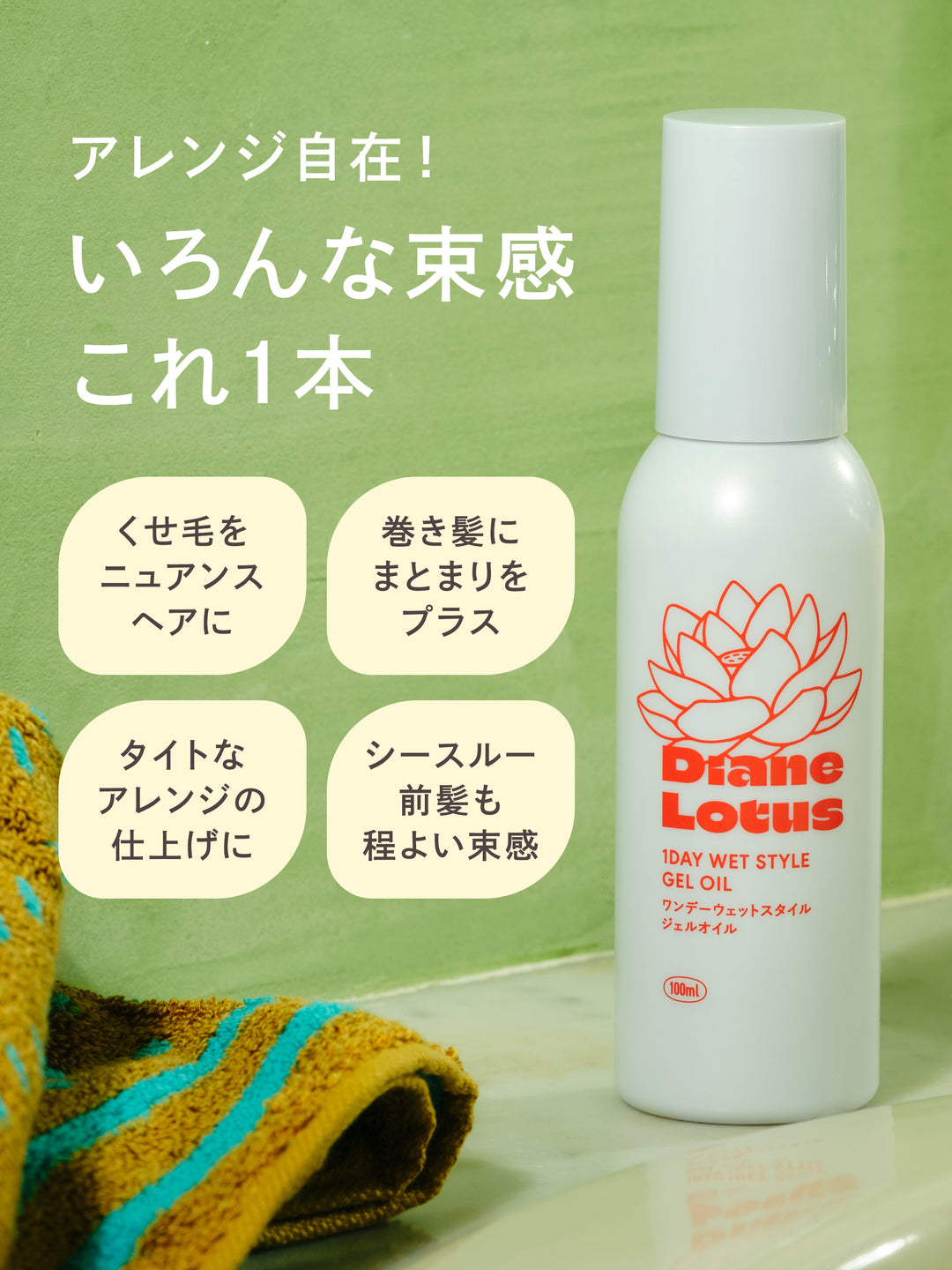 ロータス ワンデーウェットスタイル ジェルオイル ティー＆シトラスの