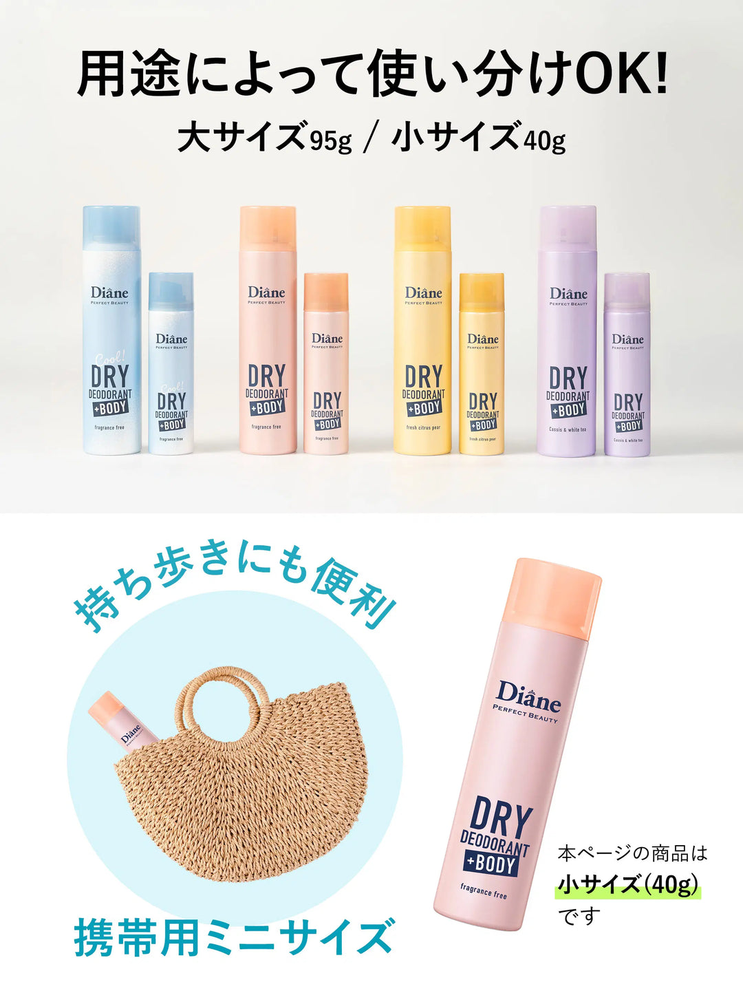 薬用デオドラントドライスプレー 無香料【医薬部外品】 ダイアン