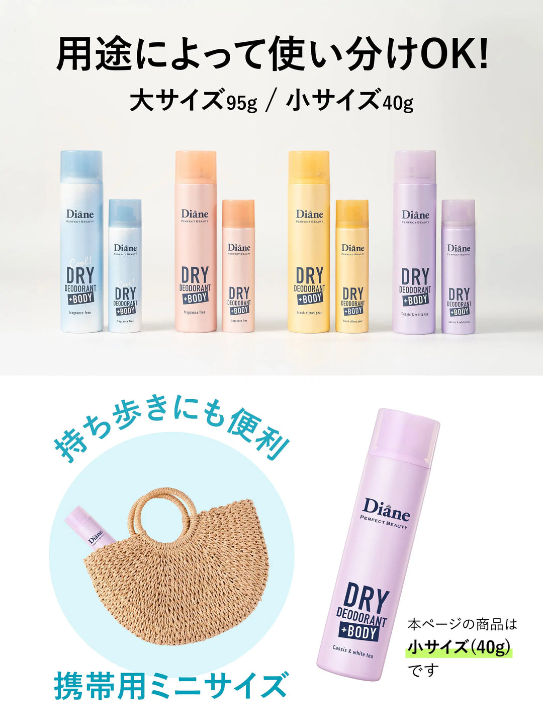 薬用デオドラントドライスプレー カシス＆ホワイトティーの香り【医薬