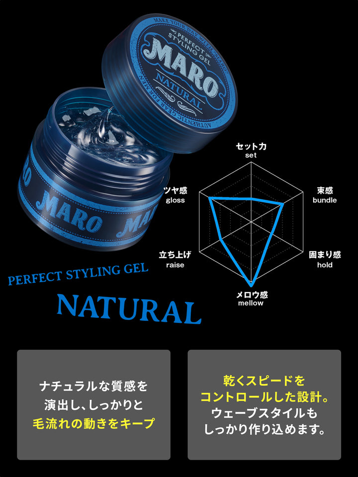 パーフェクトスタイリング ジェル ナチュラル MARO マーロ 80G
