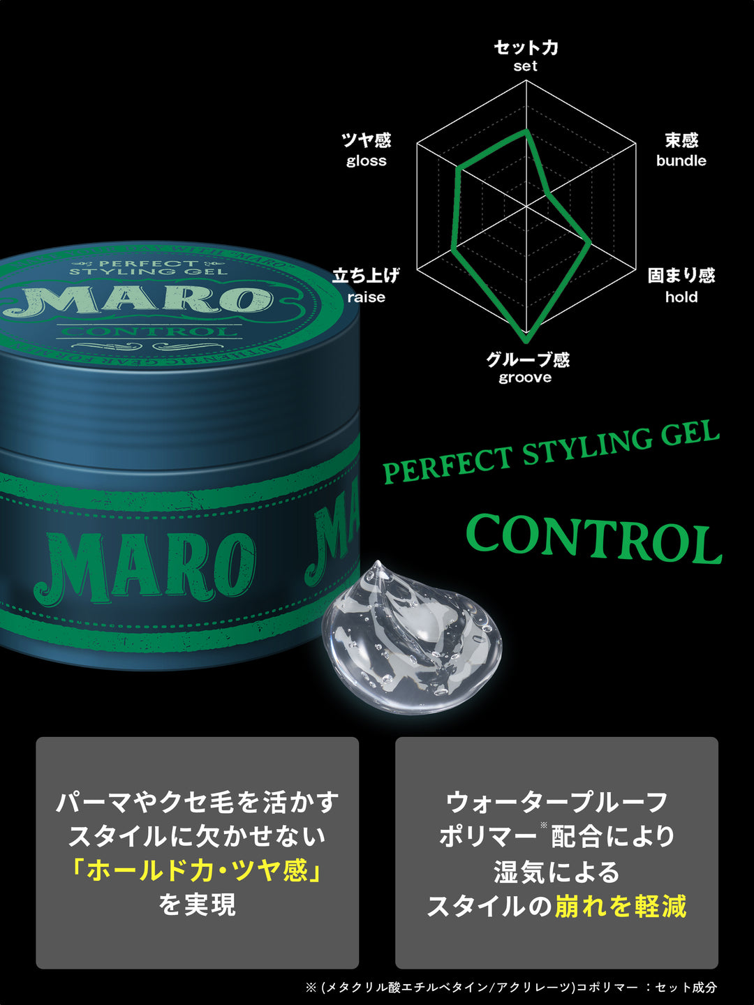 パーフェクトスタイリング ジェル コントロール MARO マーロ 80G