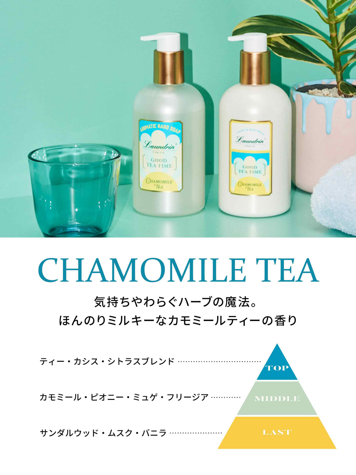 TEA アロマティックハンドソープ モミールティーの香り 320ML ランドリン