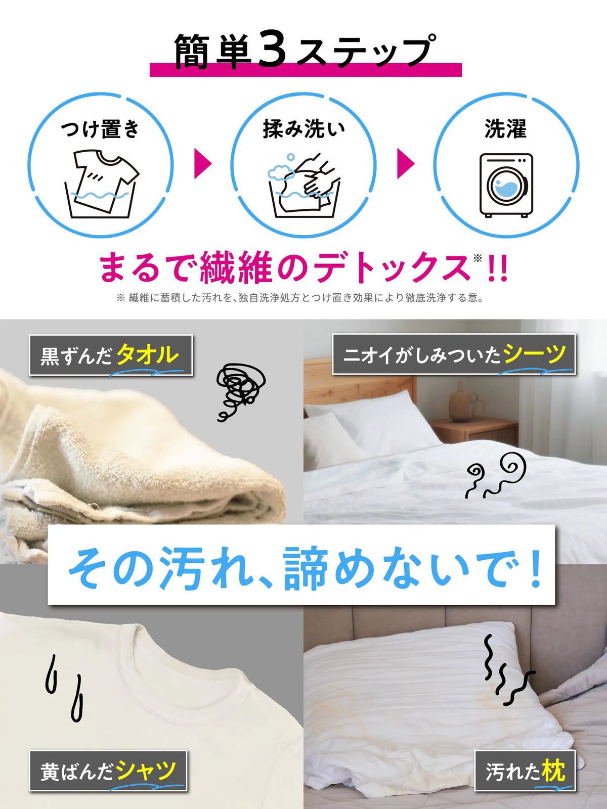 寝具・タオル・衣類のデトックス丸洗浄 つけ置きタイプ クリーンプラネット 300g