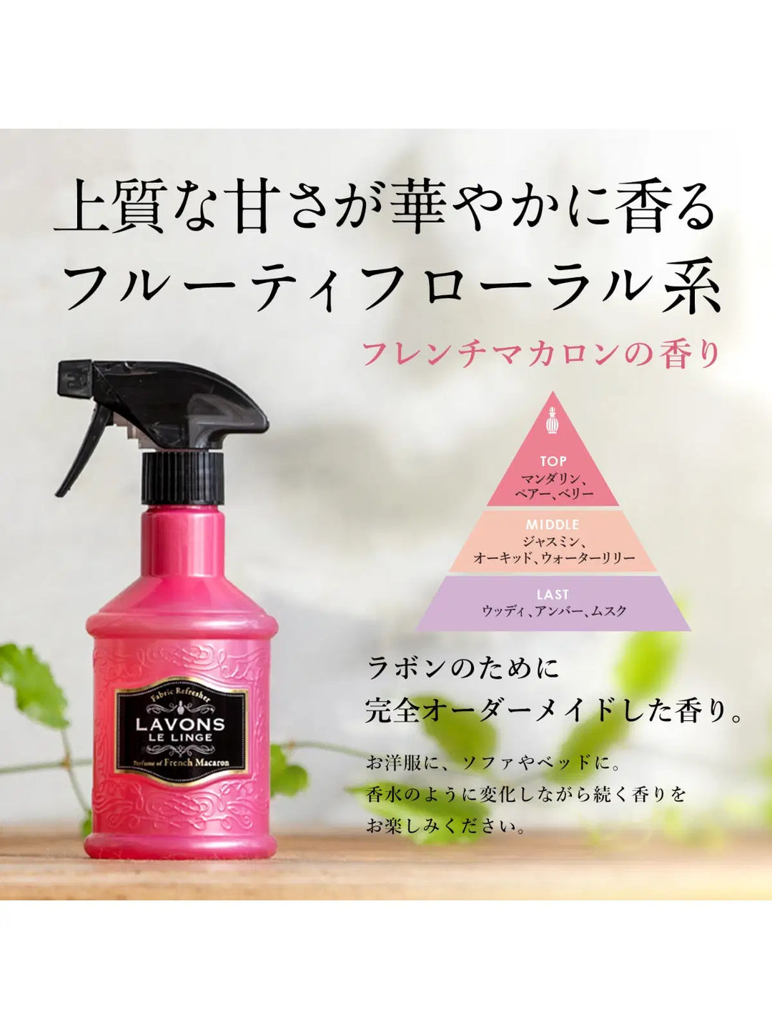 ファブリックミスト 2倍 詰替 フレンチマカロン ラボン 640mL