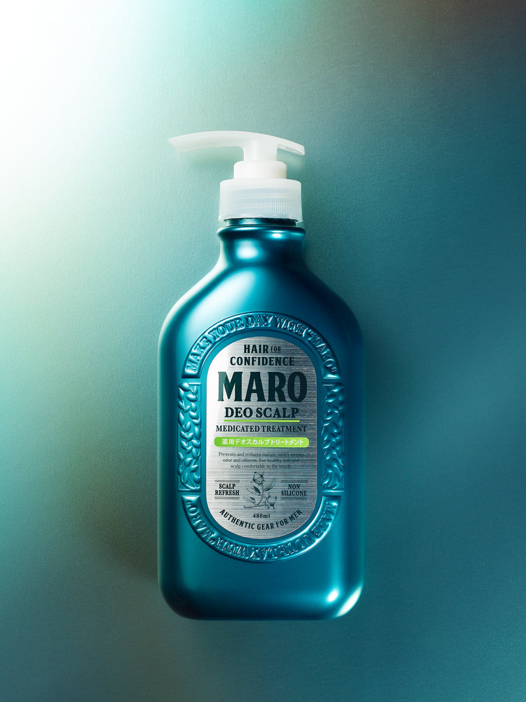 【医薬部外品】薬用 トリートメント [頭皮ケア] グリーンミントの香り MARO マーロ デオスカルプ 480mL