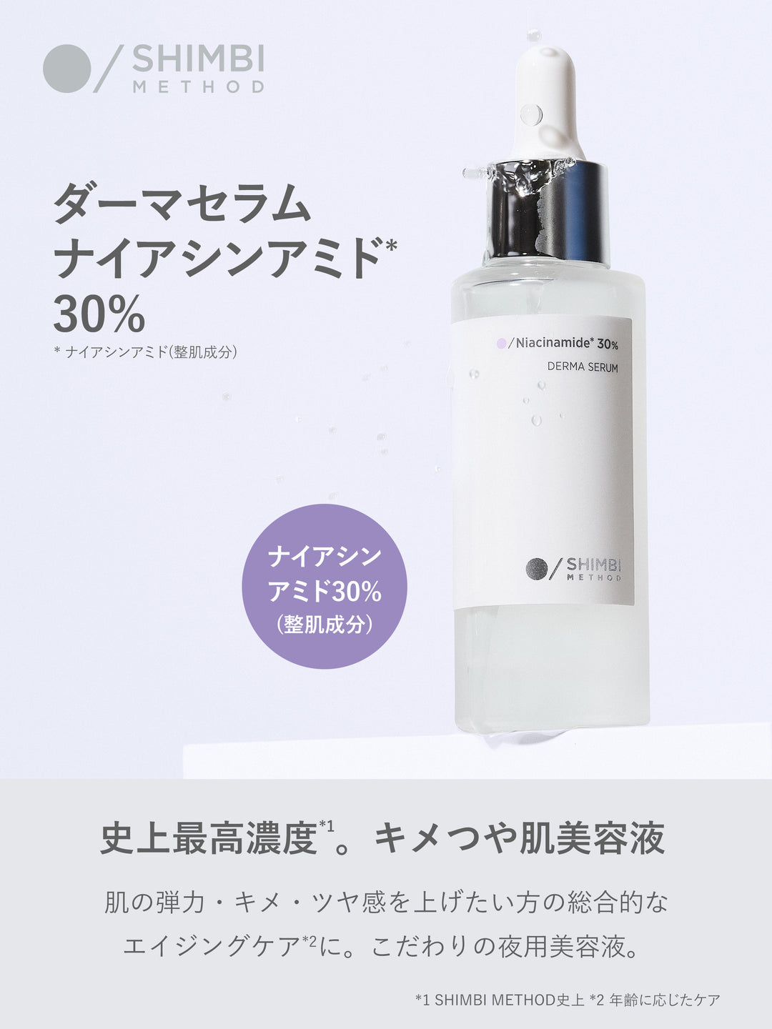 ダーマセラム ナイアシンアミド 30% SHIMBI METHOD 30ML - NatureLab Store