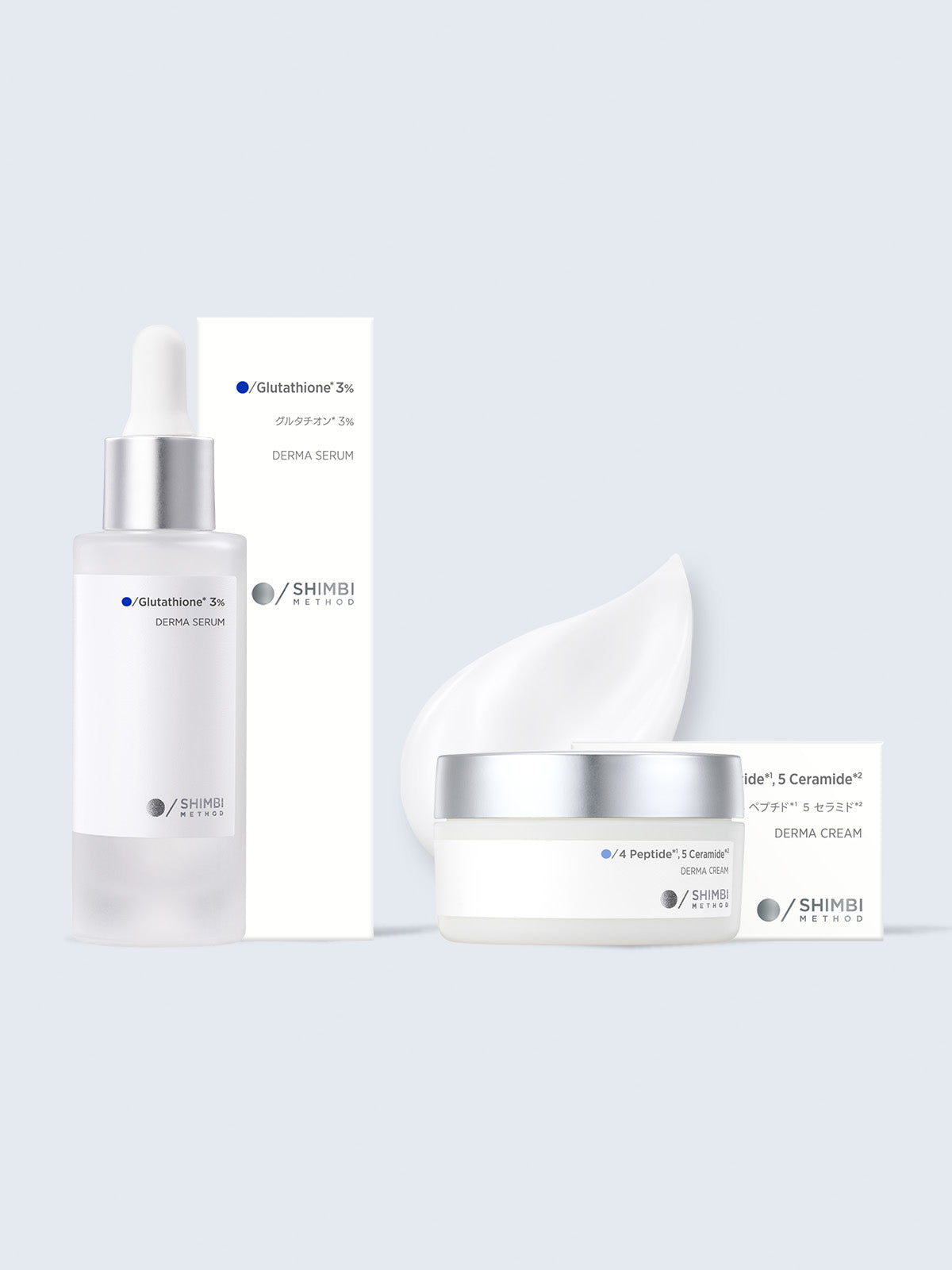【数量限定】3Dモイストクリーム(リッチモイスト) ＆ グルタチオン3%セラムSHIMBI METHOD 30ml+45g
