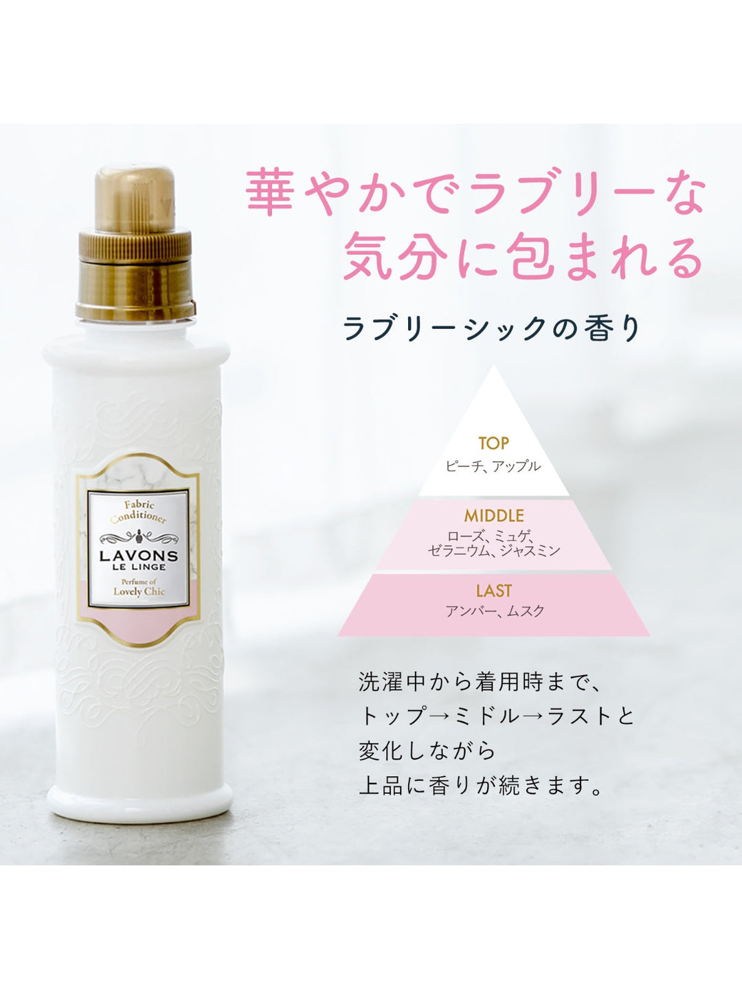 柔軟剤 3倍 詰替 ラブリーシック ラボン 1440mL - NatureLab Store