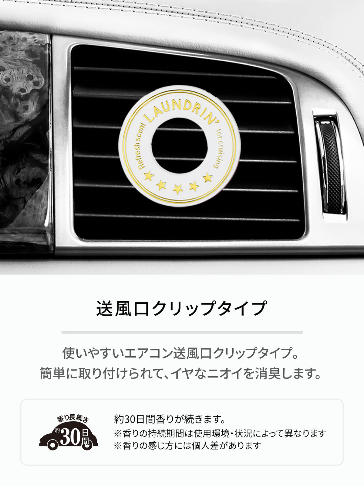 車用フレグランス クラシックフローラル ランドリン 1個