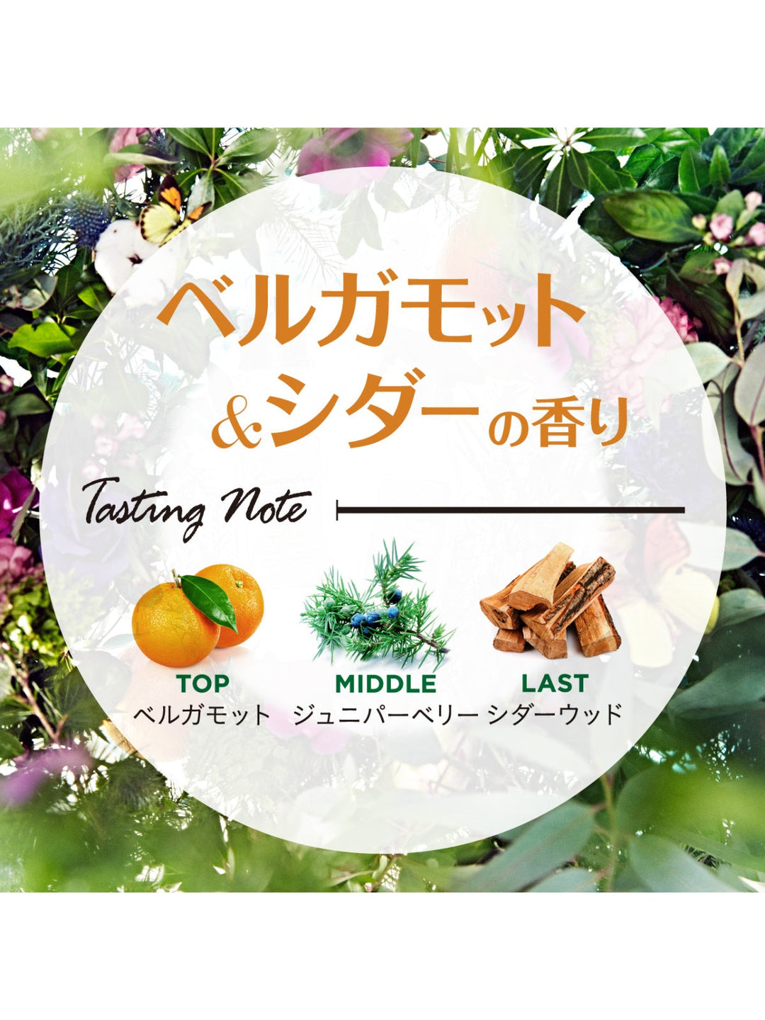 ルームディフューザー ベルガモット＆シダー詰替 ランドリン ボタニカル 80mL