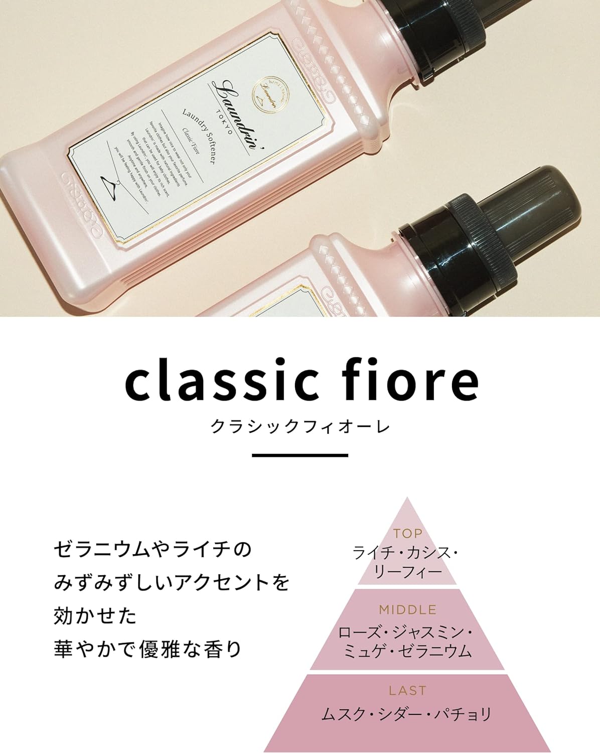 柔軟剤 3倍 詰替 クラシックフィオーレ ランドリン 1440mL