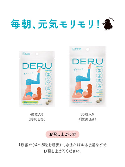 【トライアル購入者様限定&送料無料】DERU(デルー) 20日分 80粒 スベルティ