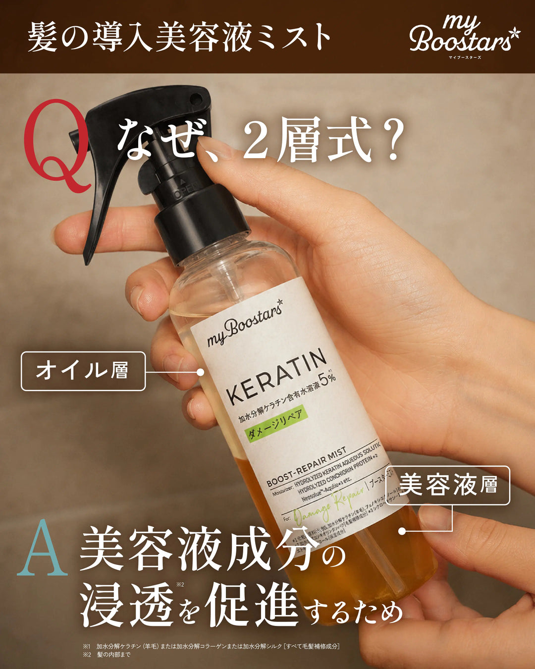 ブースター・導入液 M ケラチン ブースター ミスト [ダメージリペア] 大容量 シトラスサボン