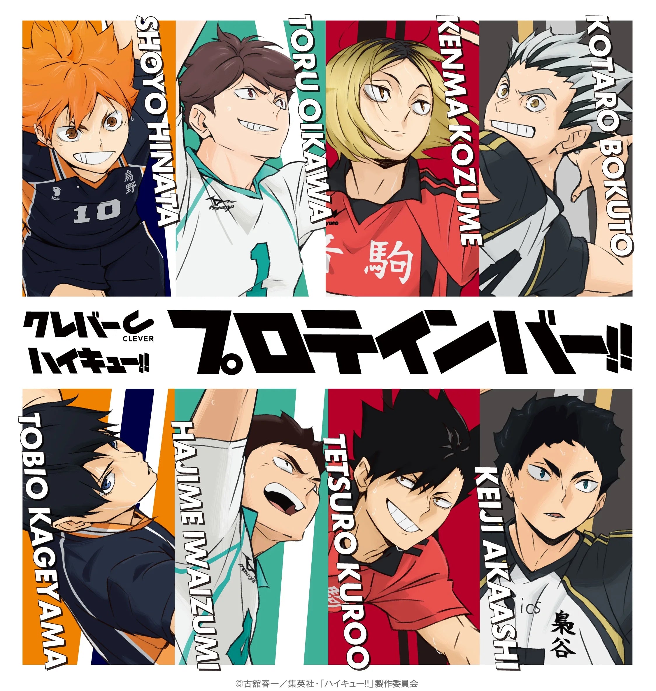 クレバー×ハイキュー!!プロテインバー!! 日向翔陽・及川徹・孤爪研磨・木兎光太郎・影山飛雄・岩泉一・黒尾鉄朗・赤葦京治