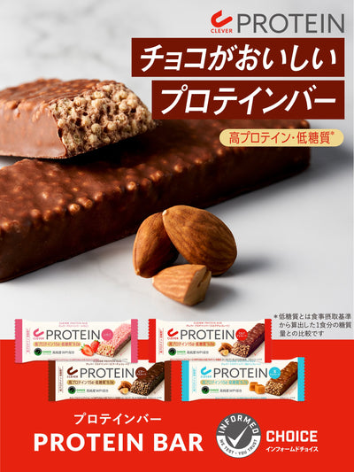 【アウトレット】プロテインバー 12個セット 塩チョコレート クレバー