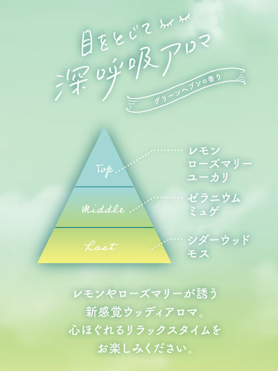 【先行発売：9/15順次出荷～】ベッドルーム＆ファブリックミスト グリーンヘブンの香り ラボン to the Moon（トゥザムーン）300mL