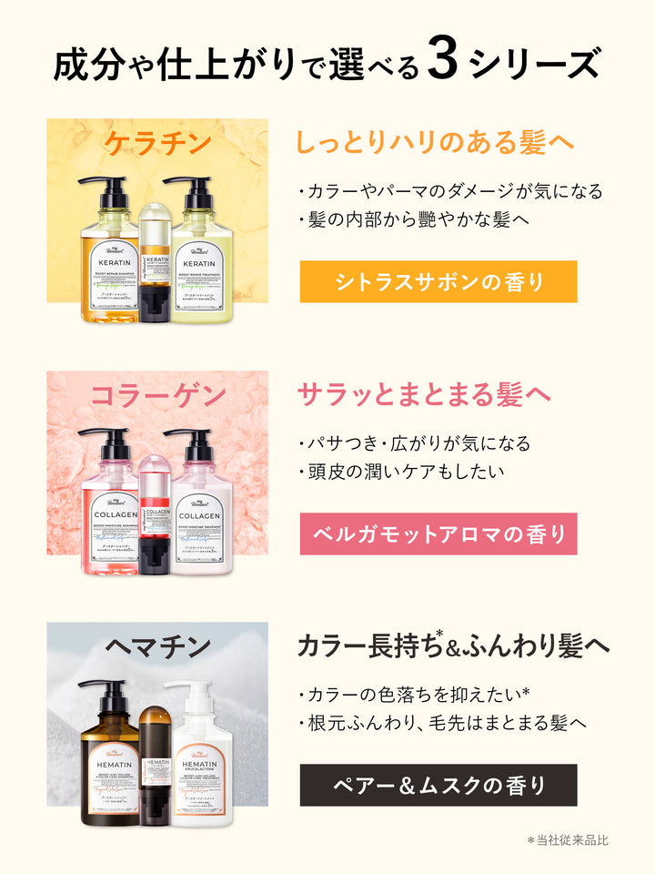 ヘマチン ブースター シャンプー＆トリートメント＆ブースター