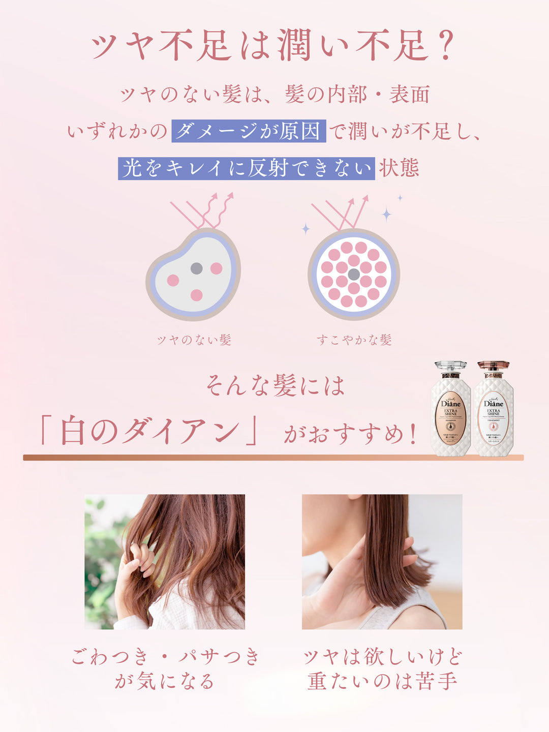 大容量】シャンプー [ツヤ髪] フローラル&ベリーの香り ダイアン