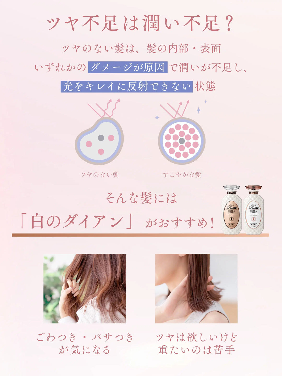 シャンプー [ツヤ髪] フローラル&ベリーの香り ダイアン パーフェクト