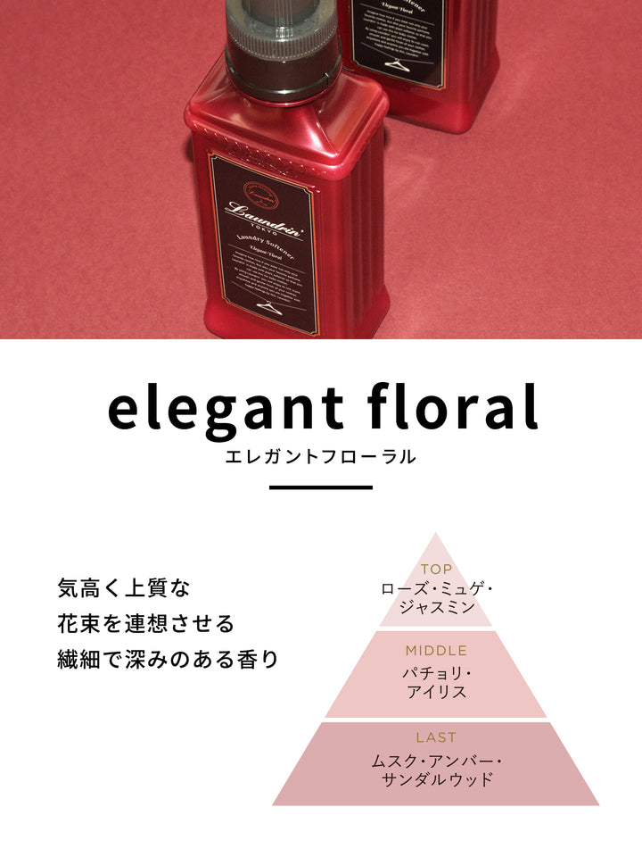 えりりん 柔軟剤 エレガントフローラル ランドリン 600mL - NatureLab Store