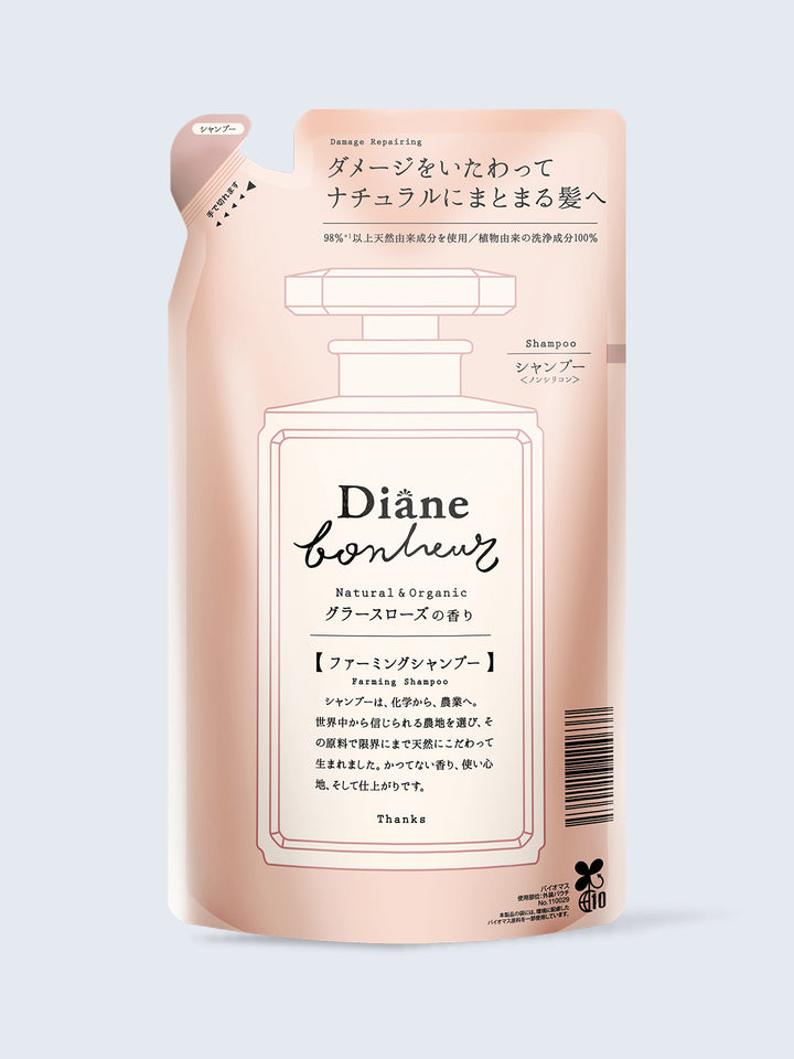 シャンプー [ダメージリペア] グラースローズの香り ダイアンボヌール 詰替 400mL - NatureLab Store